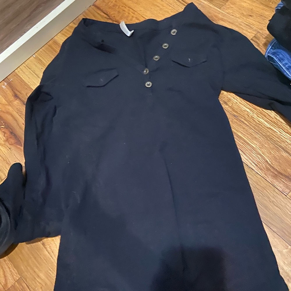 black sweater